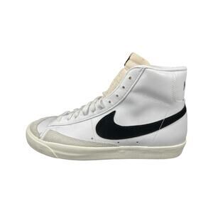 Nike Blazer Mid ’77 White Black Leather Women’s Sz 12 Retro Basketball Sneakers